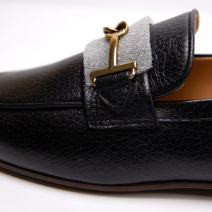 TOD'S BLACK LEATHER LOAFERS SIZE 37