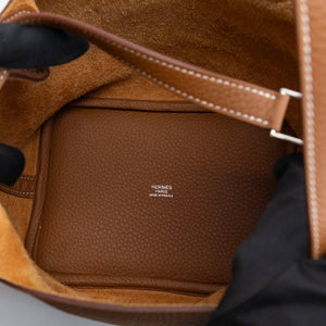 HERMES PICOTIN 18 CLEMENCE GOLD SHW STAMP K