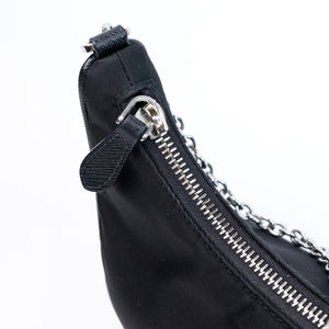 PRADA RE-EDITION 2005 SHOULDER BAG RE-NYLON BLACK SHW