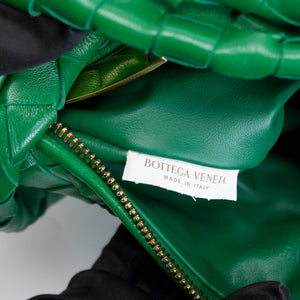 BOTTEGA VENETA MINI JODIE GREEN LAMBSKIN GHW