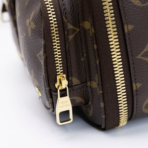 LOUIS VUITTON UTILITY CROSSBODY BAG BROWN MONOGRAM CANVAS GHW (MICROCHIP)
