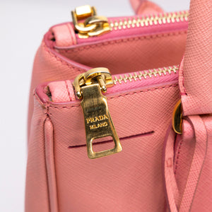 PRADA SAFFIANO SMALL TOTE BAG PINK GHW
