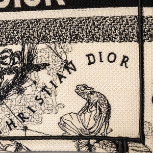 DIOR MEDIUM BOOK TOTE TOILE DE JOUY ZODIAC EMBROIDERY
