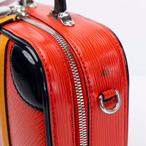 LOUIS VUITTON VALISETTE BB RED / MULTICOLOURED EPI LEATHER SHW
