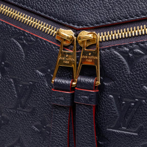 LOUIS VUITTON SULLY PM MARINE ROUGE MONOGRAM EMPREINTE LEATHER GHW