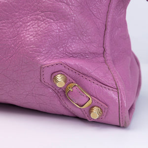 BALENCIAGA MEDIUM CLASSIC CITY CROSSBODY BAG PURPLE GHW