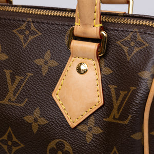 LOUIS VUITTON SPEEDY 20 BANDOULIERE MONOGRAM CANVAS GHW (MICROCHIP)