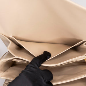 CELINE CLASSIQUE TRIOMPHE BAG SHINY CALFSKIN BEIGE GHW