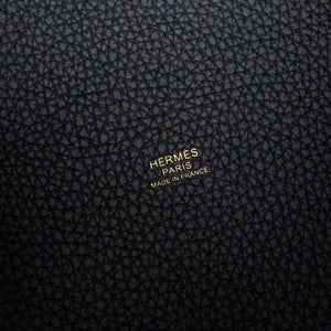HERMES PICOTIN 22 CLEMENCE BLACK GHW STAMP K