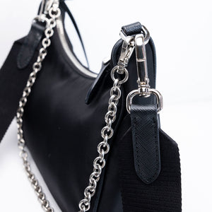 PRADA RE-EDITION 2005 SHOULDER BAG RE-NYLON BLACK SHW
