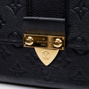 LOUIS VUITTON SAINT SULPICE PM SHOULDER BAG BLACK MONOGRAM EMPREINTE LEATHER GHW