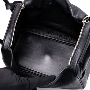 HERMES LINDY 30 CLEMENCE LEATHER SHW STAMP SQUARE Q