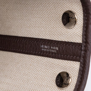 HERMES GARDEN PARTY 23 TOGO 47 CHOCOLATE SHW STAMP K