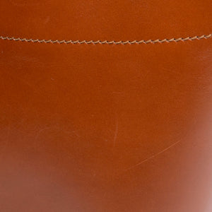CELINE MAILLON TRIOMPHE BUCKET BAG BROWN CALFSKIN LEATHER GHW