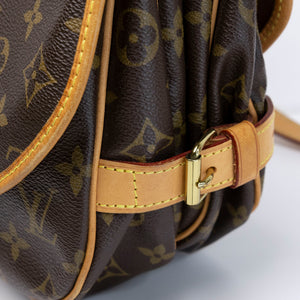 LOUIS VUITTON VINTAGE DOUBLE SIDE CROSSBODY BAG MONOGRAM CANVAS GHW