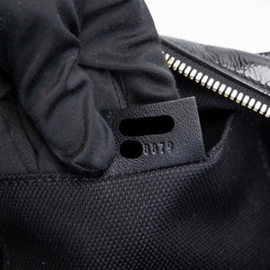 GUCCI SOHO DISCO CAMERA BAG PATENT LEATHER BLACK LGHW