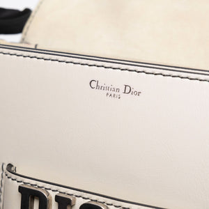 CHRISTIAN DIOR DIOR REVOLUTION FLAP BAG WHITE CALFSKIN SHW