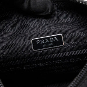 PRADA NYLON MINI TESSUTO SHOULDER BAG BLACK SHW