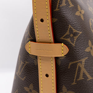 LOUIS VUITTON CARRYALL PM BROWN MONOGRAM CANVAS GHW (MICROCHIP)