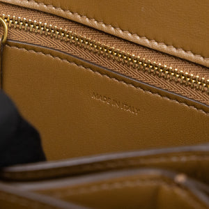 CELINE TEEN CLASSIC BOX BAG CAMEL CALFSKIN LEATHER GHW