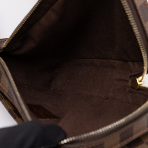LOUIS VUITTON GERONIMOS BUM BAG BROWN DAMIER EBENE GHW
