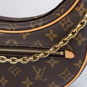 LOUIS VUITTON HALF-MOON LOOP BAGUETTE MONOGRAM CANVAS GHW (MICROSHIP)