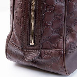 GUCCI GUCCISSIMA LARGE PRINCY TOTE BAG BROWN LEATHER GHW