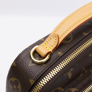 LOUIS VUITTON UTILITY CROSSBODY BAG BROWN MONOGRAM CANVAS GHW (MICROCHIP)