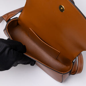 CELINE CLUTCH ON STRAP TABOU CALFSKIN TAN GHW