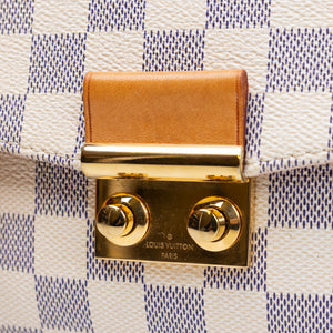 LOUIS VUITTON CROISETTE BAG DAMIER AZUR CANVAS GHW
