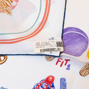 HERMES FUNNY ICE CREAM SILK SCARF 70 CM