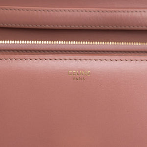 CELINE MEDIUM CLASSIC BOX BAG PINK CALFSKIN LEATHER GHW