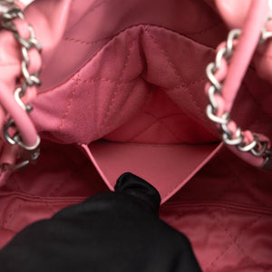 CHANEL MINI 22 BAG SHINY CALFSKIN PINK SHW (MICROCHIP)