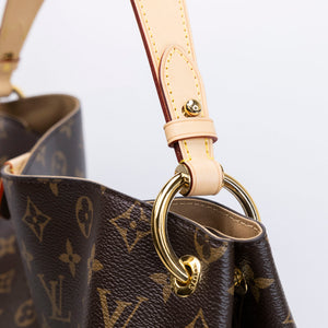 LOUIS VUITTON GRACEFUL MM MONOGRAM CANVAS GHW (MICROCHIP)