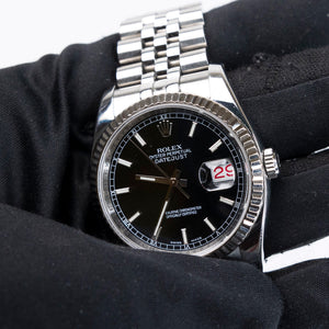 ROLEX DATEJUST 36MM BLACK REF.116234