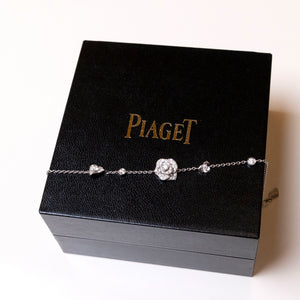 PIAGET 18K WHITE GOLD DIAMOND ROSE BRACELET