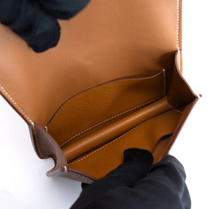 HERMES CONSTANCE SLIM EPSOM GOLD GHW STAMP W