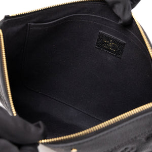 LOUIS VUITTON DAILY POUCH MONOGRAM EMPREINTE LEATHER BLACK GHW