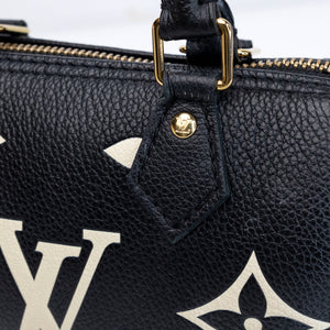 LOUIS VUITTON NANO SPEEDY MONOGRAM EMPREINTE BLACK GHW