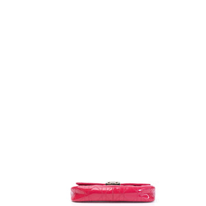 CHRISTIAN DIOR MISS DIOR PROMENADE WALLET ON CHAIN PINK CANNAGE QUILTED PATENT LEATHER GHW