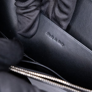 CELINE FRAME WALLET ON CHAIN CROSSBODY BAG BLACK & WHITE CALFSKIN SHW