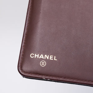 CHANEL LONG WALLET BLACK CAVIAR LEATHER GHW