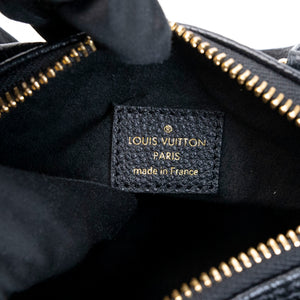 LOUIS VUITTON NANO SPEEDY BLACK MONOGRAM EMPREINTE GHW (MICROCHIP)