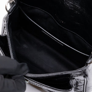 SAINT LAURENT YSL NIKKI BABY BAG BLACK CALFSKIN LEATHER SHW