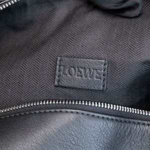 LOEWE CUBI MESSENGER LARGE BAG BLACK CALFSKIN LEATHER SHW