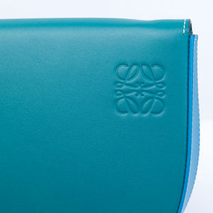 LOEWE SMALL HEEL POUCH GREEN CROSSBODY BAG SHW