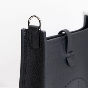 HERMES MINI EVELYNE CLEMENCE BLACK SHW STAMP K