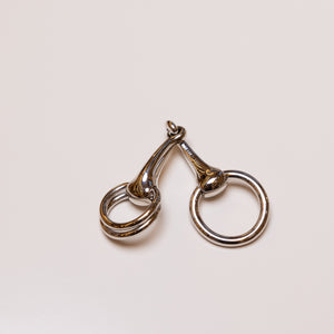 HERMES SILVER MORS SCARF RING