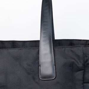 CHANEL NEW TRAVEL LINE TOTE BAG NYLON BLACK SHW