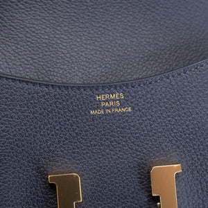 HERMES CONSTANCE SLIM EPSOM CABAN GHW STAMP W